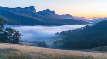 Drifting Mist Blanketing Primitive Island Summits photo