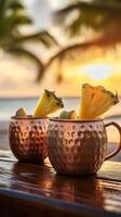 Evening Caribbean Ginger Beer with Pineapple and Spices photo