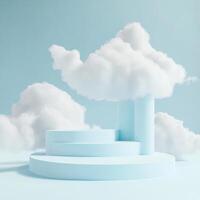 Gentle Curving Display Reminiscent of Dreamy Clouds photo