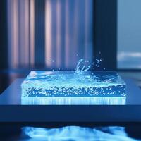 Glass Eco Presentation Highlighting Detailed Water Quality Tests photo