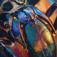 Glimmering Prism Creature Illuminated by Summer Rays photo