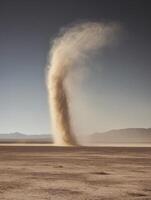 Gyrating Vortex of Sand Traversing Blazing Terrains photo