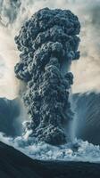 Giant Volcanic Ash Cloud Shading Endless Summer Skies photo