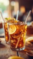 Iced Ginger Turmeric Tea for Health Retreat Mornings photo