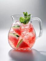 Icy Pitcher Featuring Mint Infused Watermelon and Citrus photo