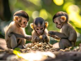 Juvenile Apes Mastering Sophisticated Tool Manipulation photo