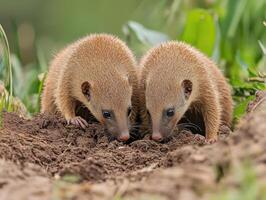 Insect Eating Youngsters Acquiring Timeless Foraging Skills photo