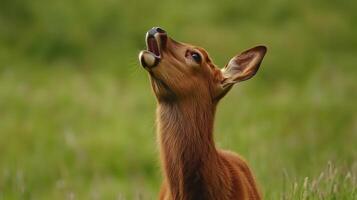 Juvenile Cliff Grazers Practicing Expressive Call Methods photo
