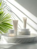 Lavish Marble Setting Enhanced with Top tier Sun Protection Product Styling photo