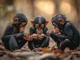 Juvenile Primates Improving Skillful Bug Collecting with Tools photo