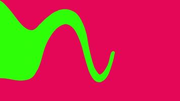 Red liquid swirls, splashes on green screen background. Stock transition with a viscous substances in 4K with alpha channel. Cartoon style 2D transition. video