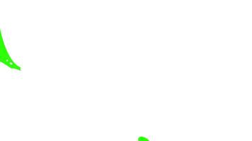 White fluid swirls, splashes on green screen background. Stock transition with a viscous substances in 4K with alpha channel. Cartoon style 2D transition. video