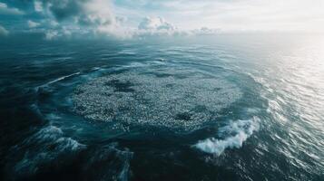 Man made Waste Currents Tainting Otherwise Crystal clear Summer Waters photo