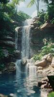 Oceanic Titan Roaring into the Lush Valley photo