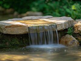 Mindful Stone Stack Reservation with Delicate Water Details photo