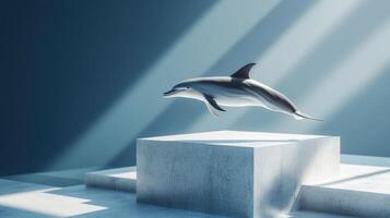 Modern Deck Adorned by Creative Marine Animal Shadow Plays photo