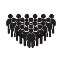 Group crowd people icon modern simple design vector