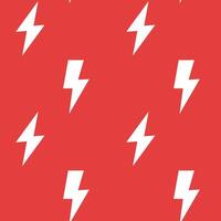 Red Lightning Bolt Pattern Design vector