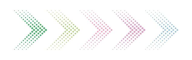 Flat arrow icon collection with clean simple style vector