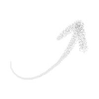 Grunge dot arrow up rough style vector