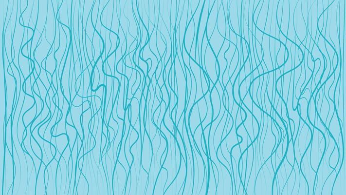 Blue Hand Drawn Wavy Line Background