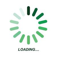 Green Loading Bar Progress Icons vector