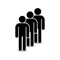 Icon of people grouped together for community unity vector