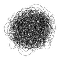 Chaos Abstract Tangled Texture Lines vector