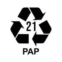 Clean paper symbol showing document sheet icon vector