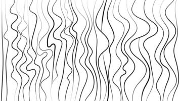 Hand Drawn Vertical Wavy Line Background vector