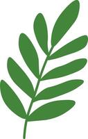 Green Leafy Elements from the Tropics vector