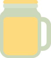 Flat Concept of Citrus Juice with Lemon Slice vector