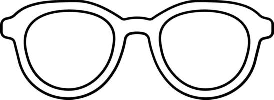 Hand-Drawn Sunglasses with Minimal Lines vector