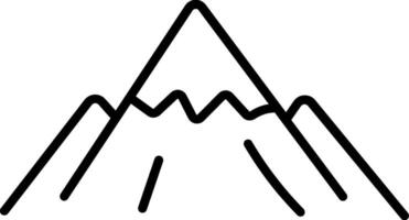 Linear Mountain Shapes with Minimal Aesthetic vector