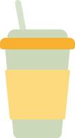 Flat Look of Lemon Beverage with Citrus Garnish vector