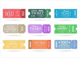 Ticket design template admit stock illustration vector