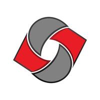 Abstract Geometric Loop Logo vector