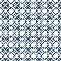 Concentric Circles and Geometric Motif in Navy Blue vector