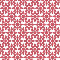 Geometric Floral Motif in Red vector