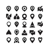 Collection of Location Pins and Map Markers vector