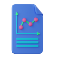 A blue file folder with a graph and arrow png