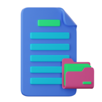 A file folder with a blue document and green folder png