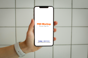 Phone Display Mockup for UI Design psd