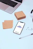 Mobile Template for UI Showcase Design psd