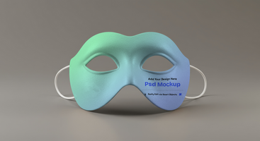 High-End Face Mask Mockup with Modern Minimalism and Art Direction, 4K with Editable Layers psd