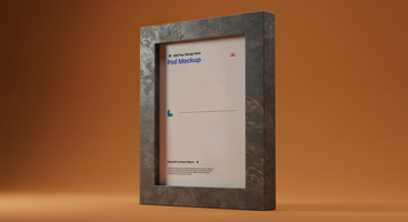 Brutalist and Nordic Poster Frame Mockup with Dynamic Angles, 4K with Editable Layers psd