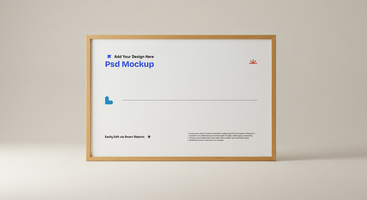Canvas Mockup Ideal for Showcasing Art and Photography Presentations, 4K with Editable Layers psd