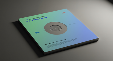 High-End CD Cover Mockup with Modern Minimalism and Art Direction, 4K with Editable Layers psd