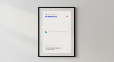 Art Gallery Wall Poster Mockup for Fine Art Presentation, 4K with Editable Layers psd