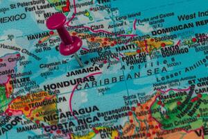 Exploring the vibrant map of Jamaica in the Caribbean Sea photo
